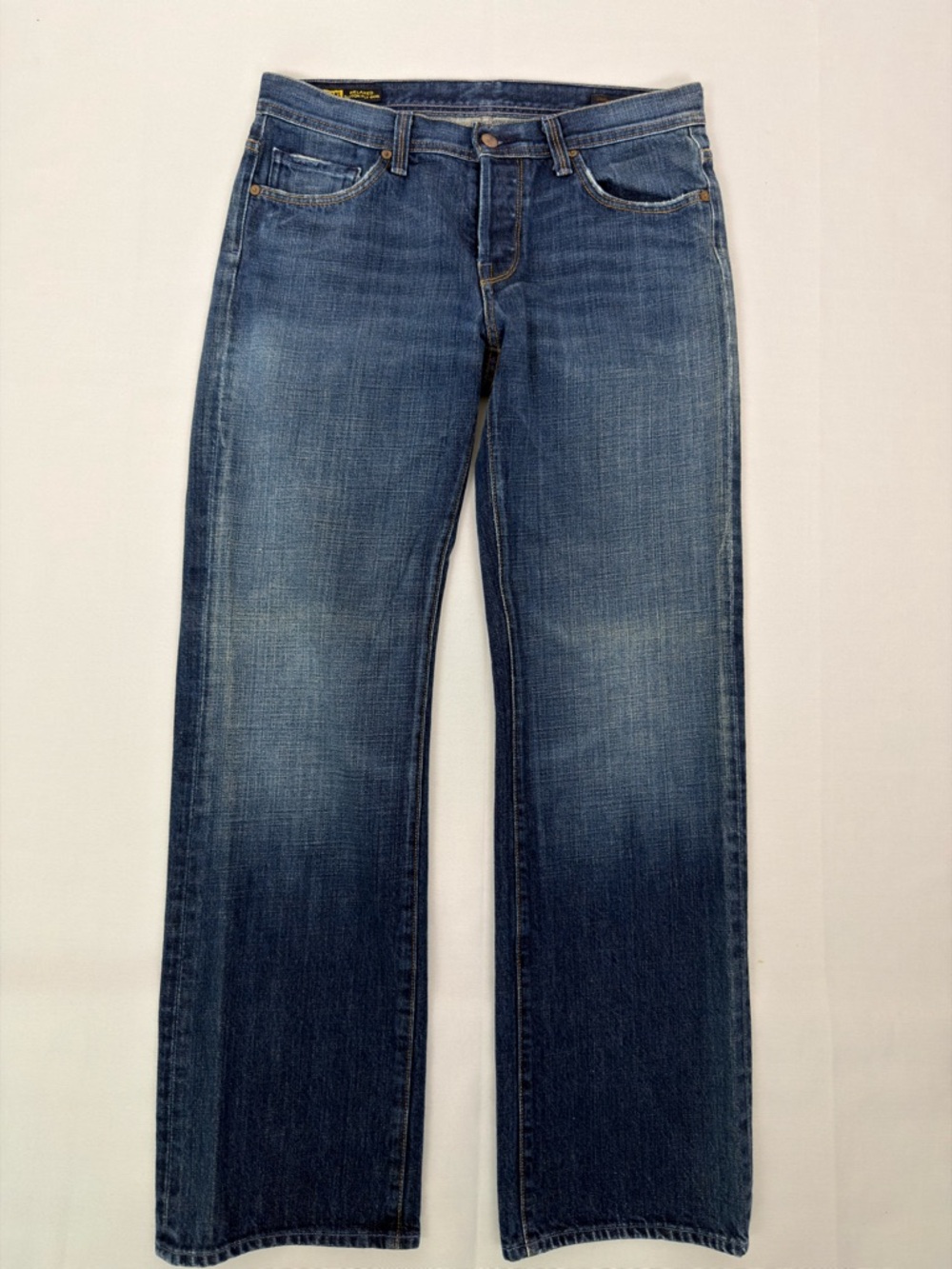 Citizens of Humanity Evans Relaxed Jeans Button Fly Size 32 Blue Denim Made USA